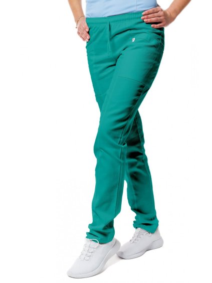 Egészségügyi nadrágok SISI SATTÉ Slim Sötétzöld