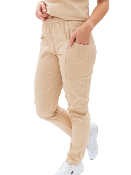 Orvosi nadrág SISI SATTÉ Slim Cappuccino