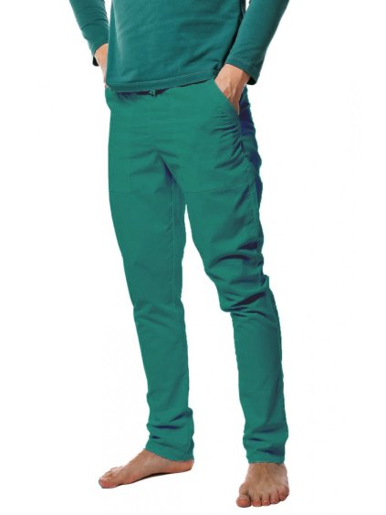 Egészségügyi nadrágok GEJZA SATTÉ Slim Sötétzöld