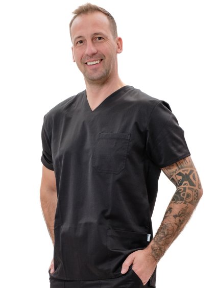 Egészségügyi ing ROLO Fekete