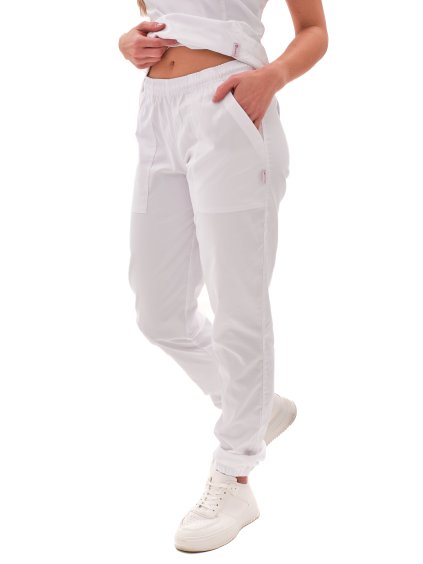 Egészségügyi nadrágok ZARA SATTÉ Fehér