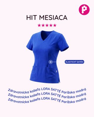 Zdravotnícka košeľa LORA SATTÉ Parížska modrá je obľúbený kúsok, ktorý spája jemnosť a pohodlie do každého pracovného dňa...