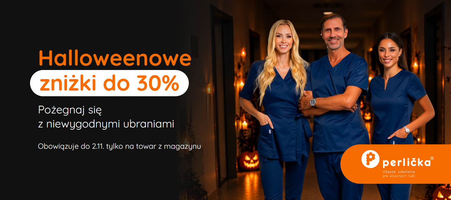 Perlička odzież medyczna - Halloweenowe zniżki do 30% na całą ofertę