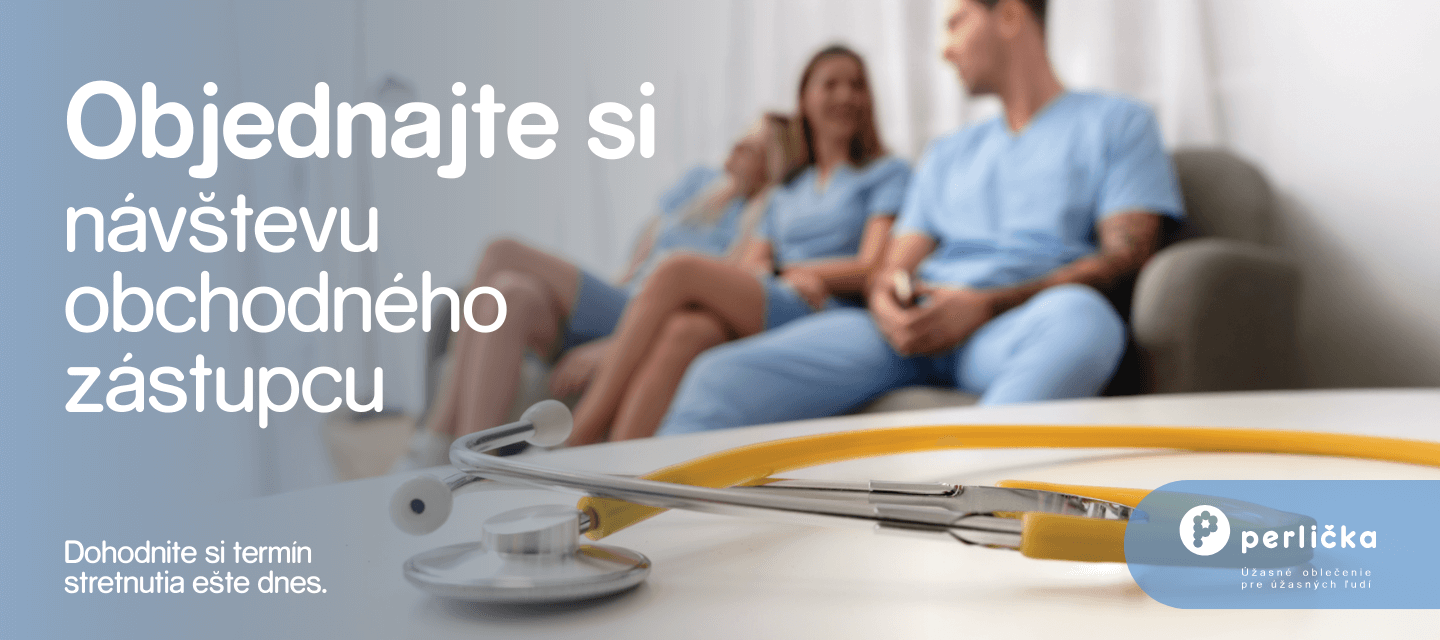 Perlička zdravotnícke oblečenie - Návšteva obchodného zástupcu