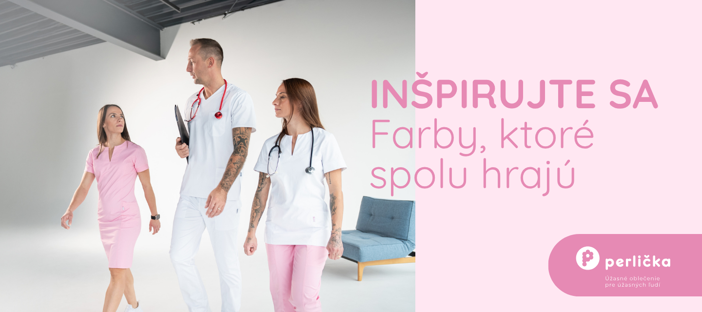 Perlička zdravotnícke oblečenie - farebné kombinácie