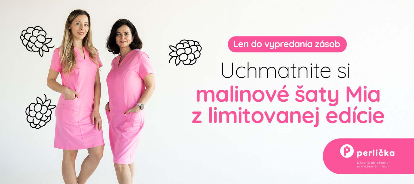 Značkové zdravotnícke oblečenie Perlička Mia Úplet Malina