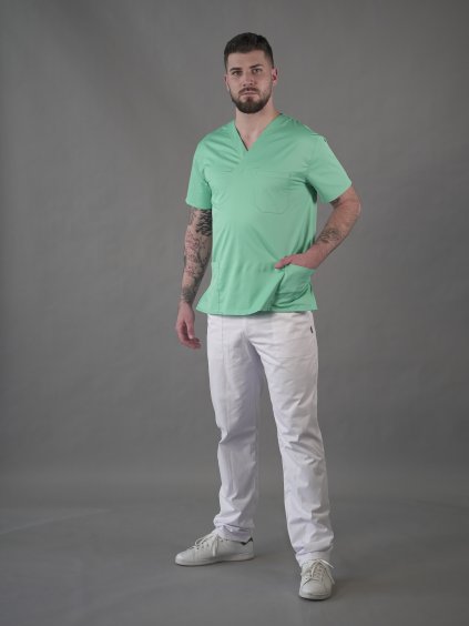 Zdravotnícka košeľa DRAHOŠ Mäta