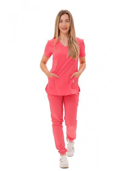 Zdravotnícka košeľa VIKY, coral – Perlička®