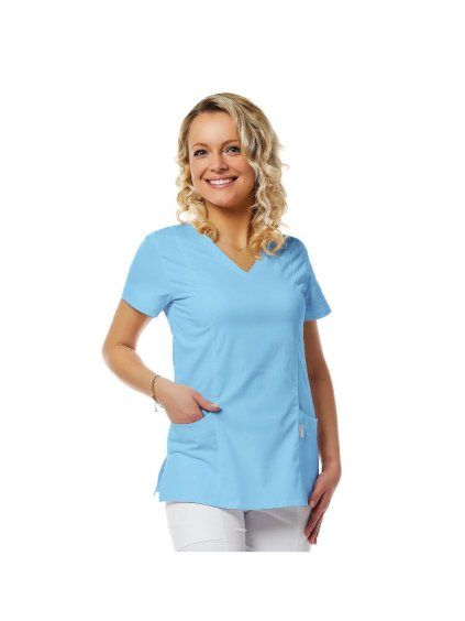 Zdravotnícka košeľa VIKY, bledomodrá – Perlička®