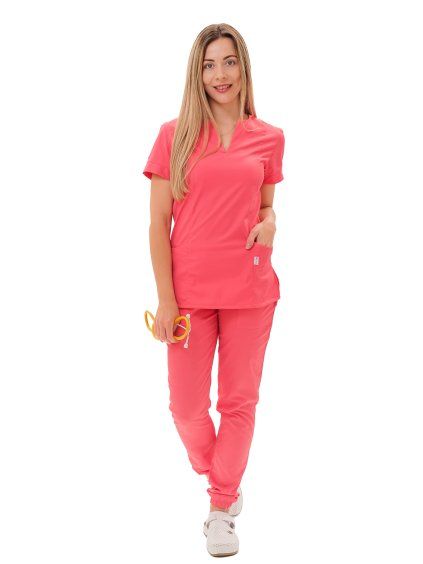 Zdravotnícka košeľa LILI Úplet, coral – Perlička®