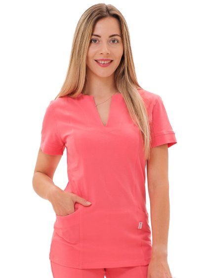 Zdravotnícka košeľa LILI SATTÉ, coral – Perlička®