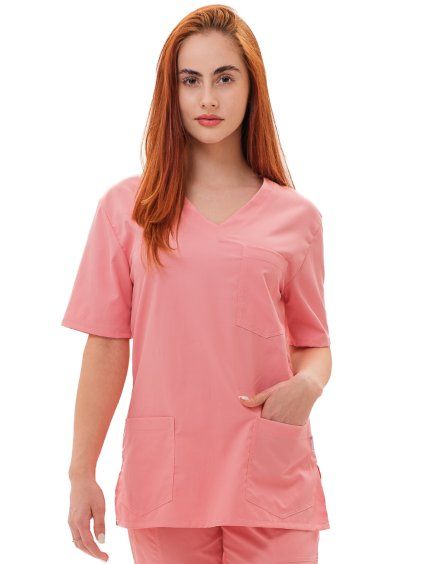 Zdravotnícka košeľa LORA SATTÉ, rosepink – Perlička®