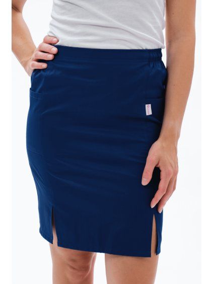 Zdravotnícka sukňa DORA, navy modrá – Perlička®