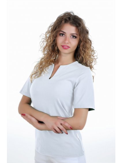 Zdravotnícke tričko EVA - PERLIČKA  - zdravotnícke tričko - Perlička –  zdravotnícke oblečenie – lekárske oblečenie – medic dress – medical-uniforms – pracovné oblečenie – oblečenie pre zdravotníkov – oblečenie pre lekárov -  oblečenie pre doktora – oblečenie pre sestričku – oblečenie pre doktorku – zdravotnícke prostredie – chirurgické oblečenie – oblečenie pre kliniku – slovenský výrobok – scrubimed – uniformshop – pracovné odevy -  modernbhp – dualbp – lubica