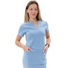 Zdravotnícka košeľa LILI Úplet Bledomodrá