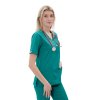 Zdravotnícka košeľa LORA SATTÉ Tmavozelená