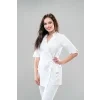 Zavinovacia blúzka ANABEL, biela/zlatá – Perlička®