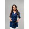 Zavinovacia blúzka IZABEL, navy modrá – Perlička®