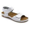 Leon 963 Zdravotné celokožené sandále (Farba Biela, Veľkosť 36 - 24.5cm)
