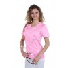 Zdravotnícka blúzka ELIZABETH Ružová/Biela