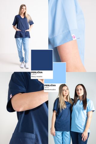💙 Modré odtiene Klasika zdravotníckeho oblečenia v modernom prevedení. Modrá, ktorá pôsobí profesionálne a vydrží každý...