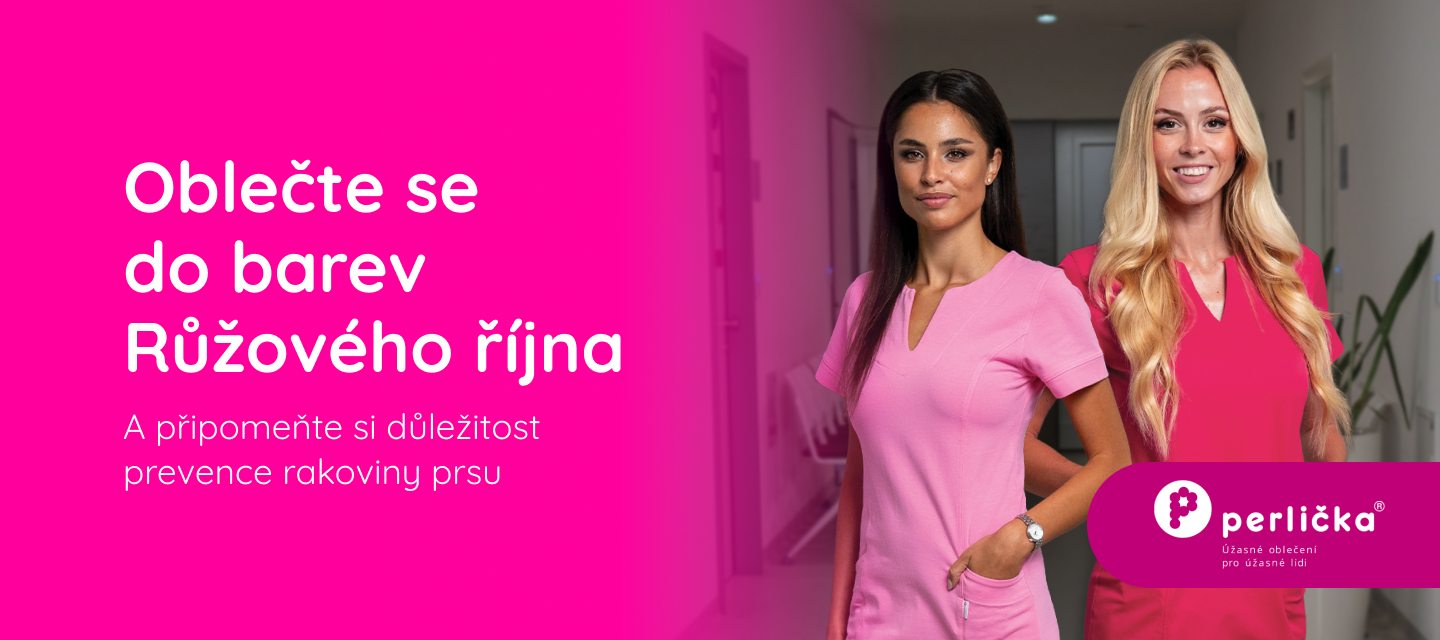 Perlička zdravotnické oblečení - Barva měsíce