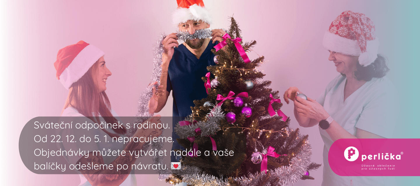 Perlička zdravotnické oblečení - barevné kombinace