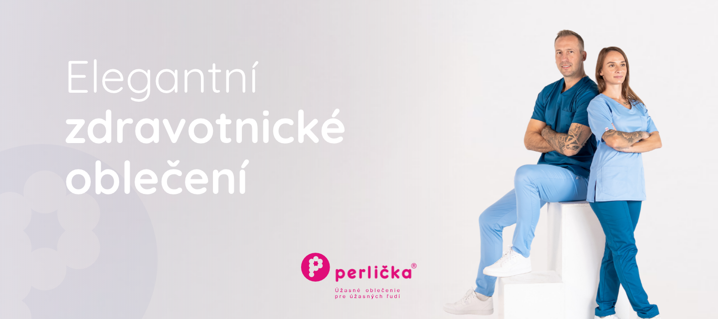 Perlička zdravotnické oblečení - barva měsíce