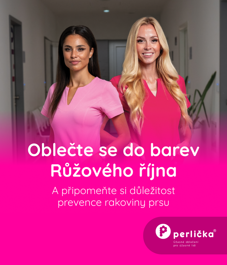 Perlička zdravotnické oblečení - Barva měsíce