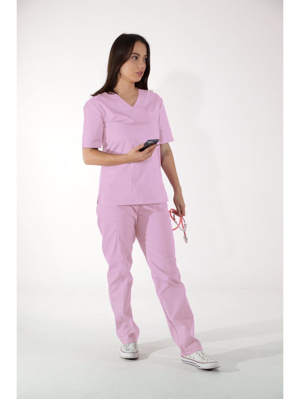 Zdravotnícky set Růžová (Velikost košile XS, Velikost kalhot XS)