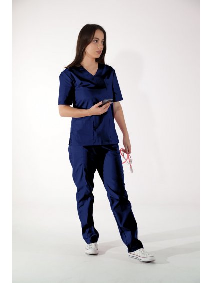 Zdravotnícky set Tmavě modrá (Velikost košile XS, Velikost kalhot XS)