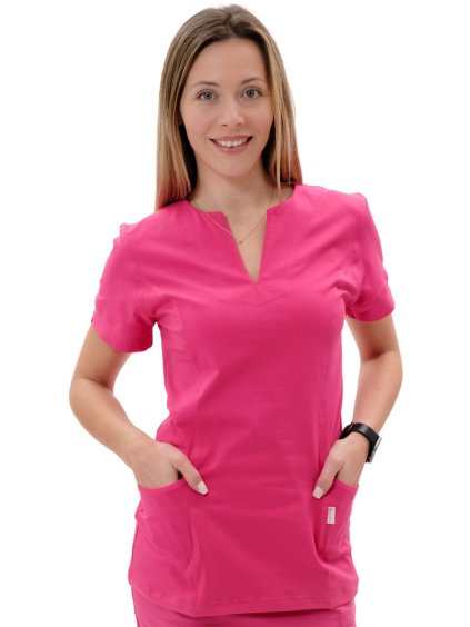 Zdravotnická košile LILI Úplet Cyklámen