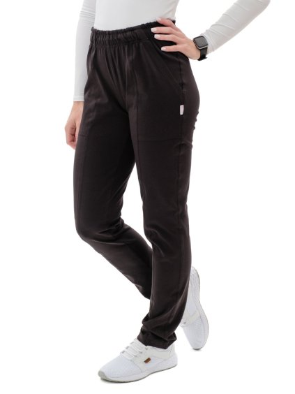 Zdravotnické kalhoty TINA Úplet Regular Černá