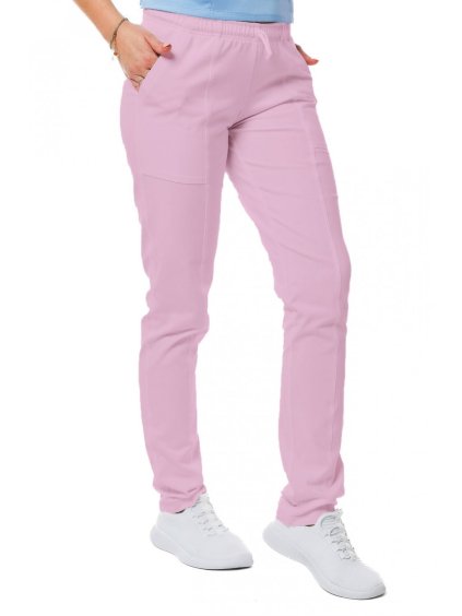 Zdravotnické kalhoty TINA Úplet Regular Růžová