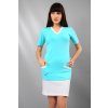 perlicka zdravotnicka kosela LADA LONG uplet tyrkys biela