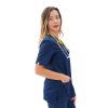 Zdravotnická košile LORA SATTÉ, navy modrá – Perlička®