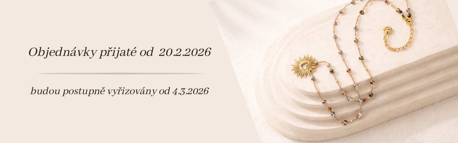 dovolená doručení objednávek