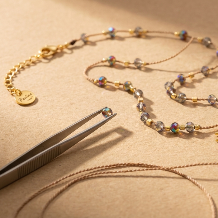 Ruční výroba šperků Perlina - detail z dílny