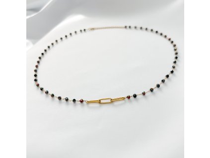 Pozlacený náhrdelník Chain steel