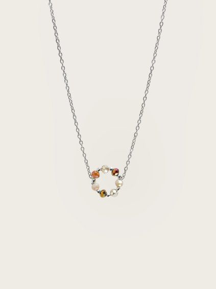 Minimalistický náhrdelník s kruhem (karma)