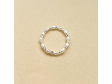 Perlový prstýnek BELLA RING Silver