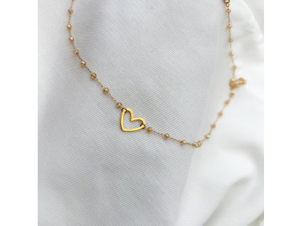 Náhrdelník Heart one Medové