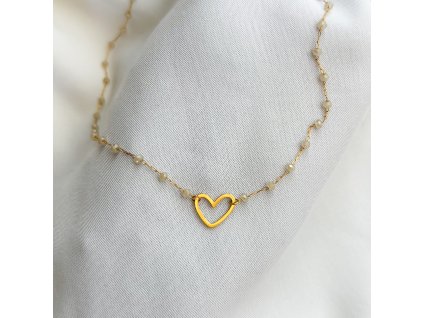 Náhrdelník Heart one Nude