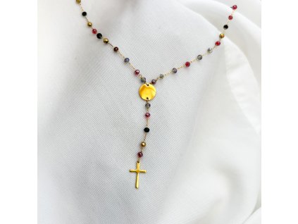 Pozlacený náhrdelník ROSARY I.