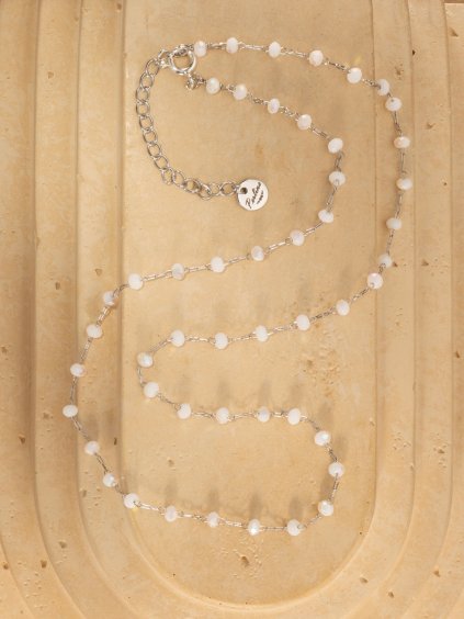 perlina nahrdelnik simplicity bílá