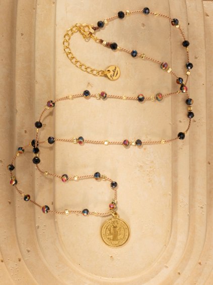 perlina nahrdelnik sv benedikt silk