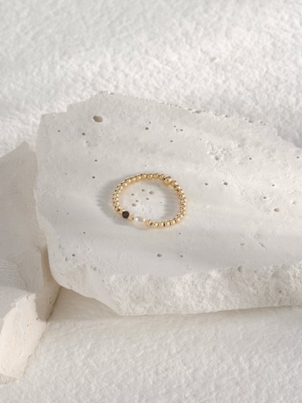 perlina prstynek ball pearls gold filled