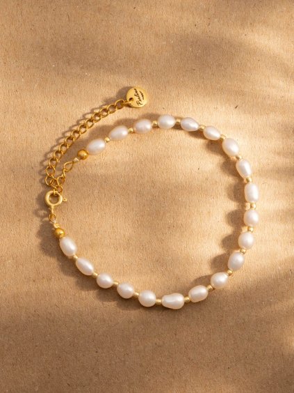 perlina naramek ricni perly gold