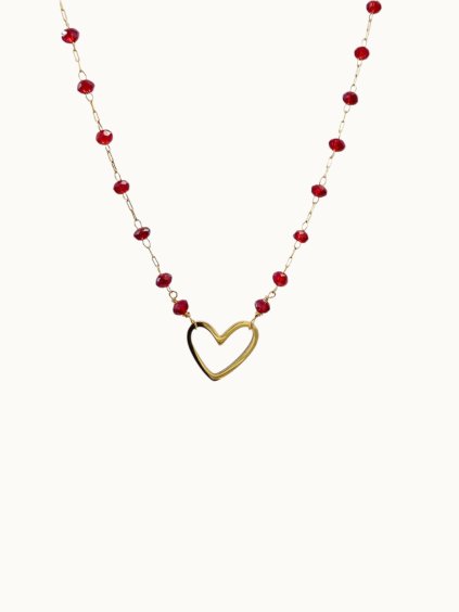 Náhrdelník heart one Ruby