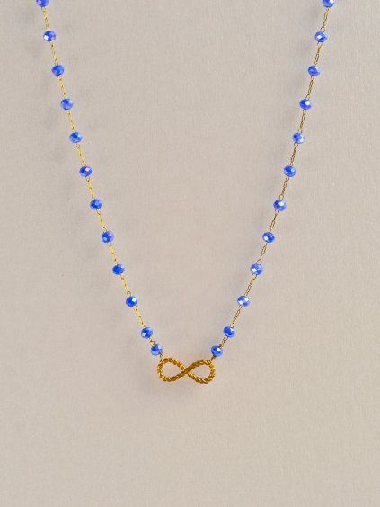 náhrdelník chirrurgická ocel infiniti capri blue
